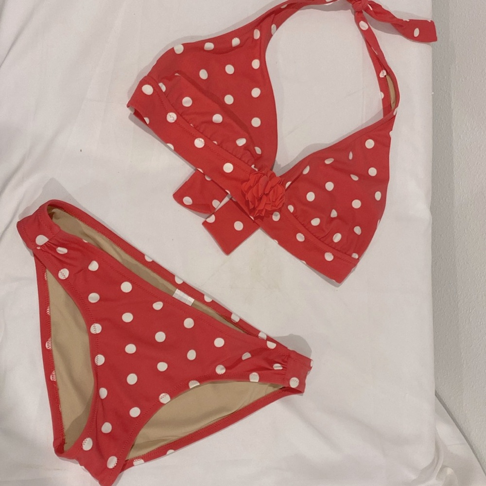 J.Crew Polka Dot Bikini | Top Size Large | Bottom Size Medium